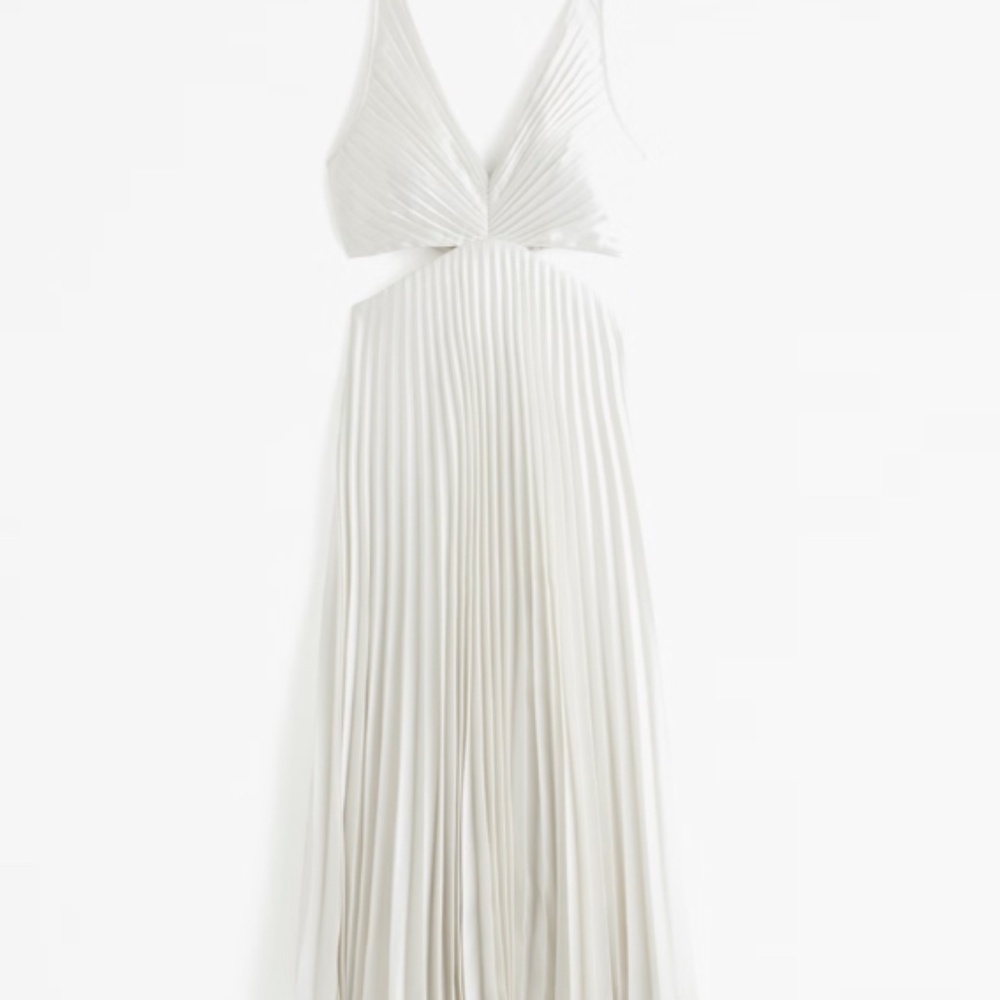 Abercrombie Giselle Pleated Cutout Dress NWT XS PETITE